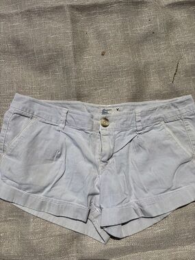 American Eagle Outfitters Light Blue Cotton Jean-Style Women's Shorts